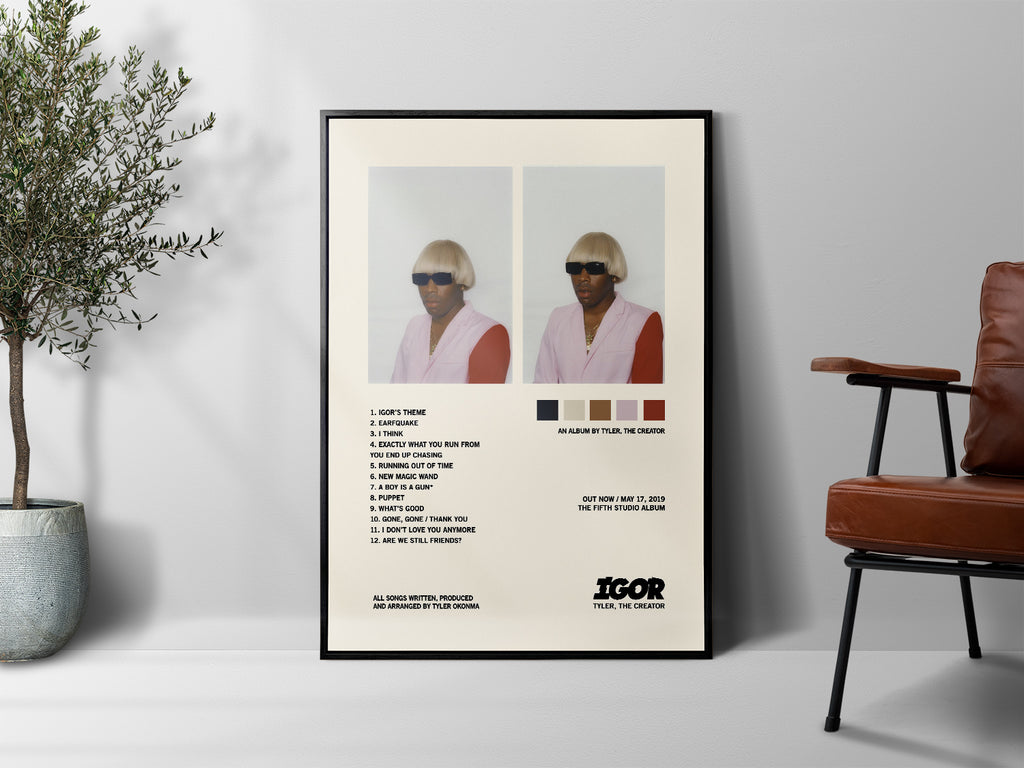 Tyler, the Creator 'IGOR' Tracklist Poster