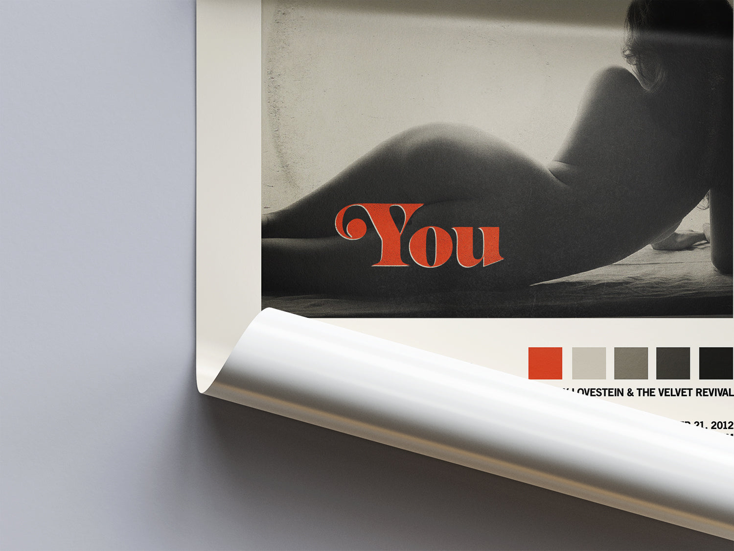 Larry Lovestein & The Velvet Revival 'You' Tracklist Poster