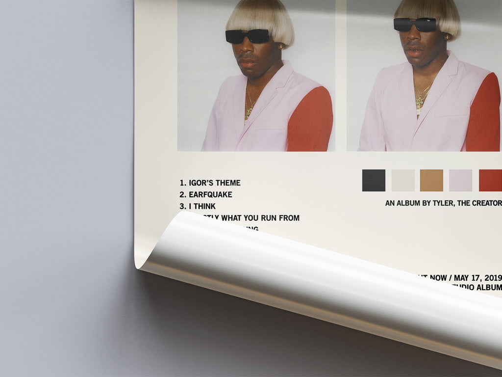 Tyler, the Creator 'IGOR' Tracklist Poster