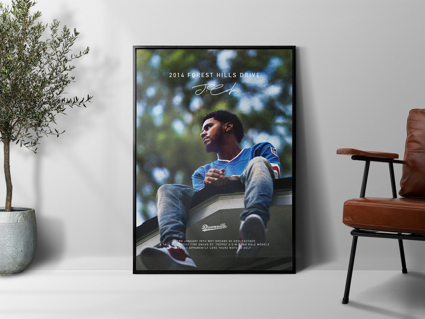 J. Cole '2014 Forest Hills Drive' Poster