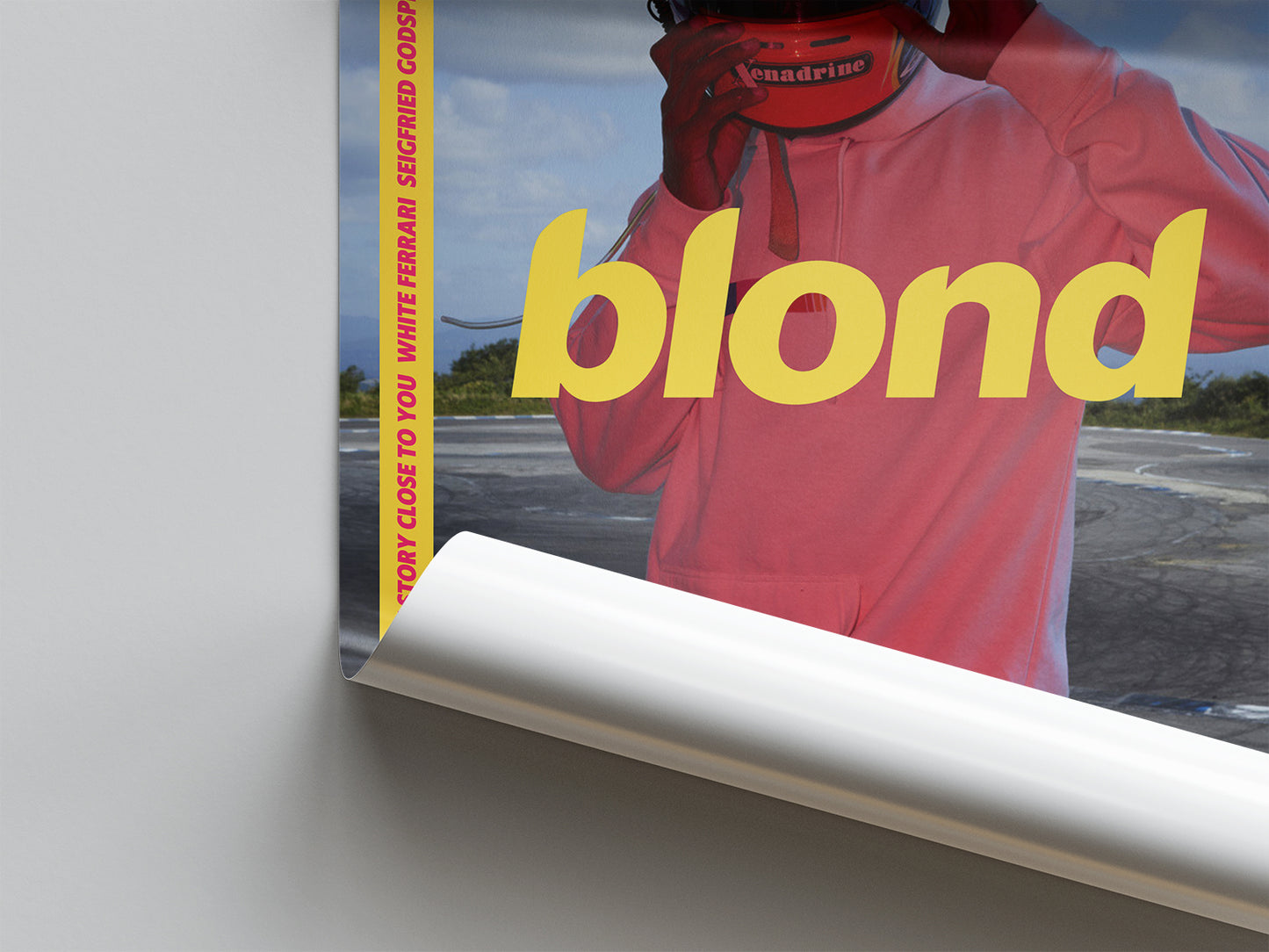 Frank Ocean 'Blonde' Helmet Poster