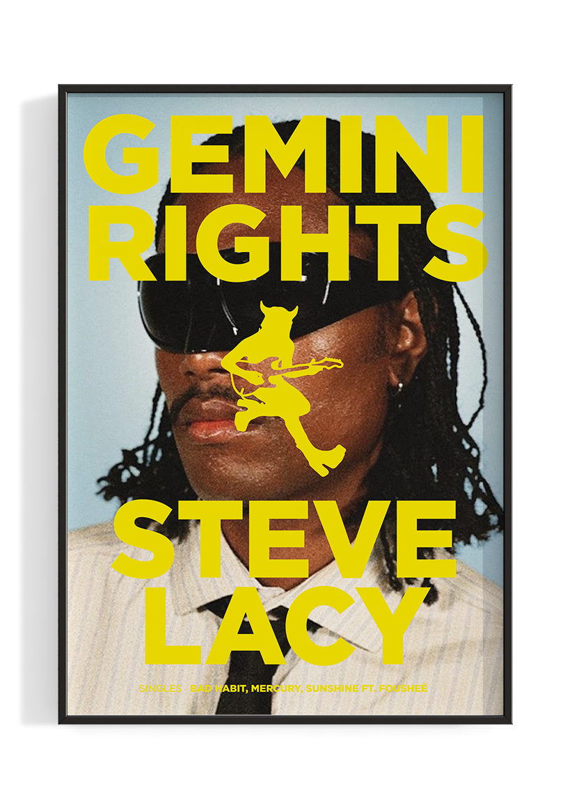 Steve Lacy 'Gemini Rights' Promo Poster