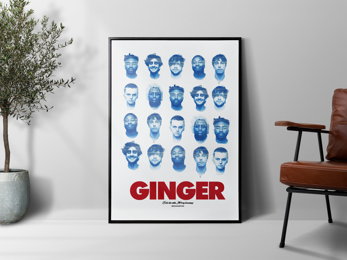 Brockhampton 'Ginger' Lithography Style Poster