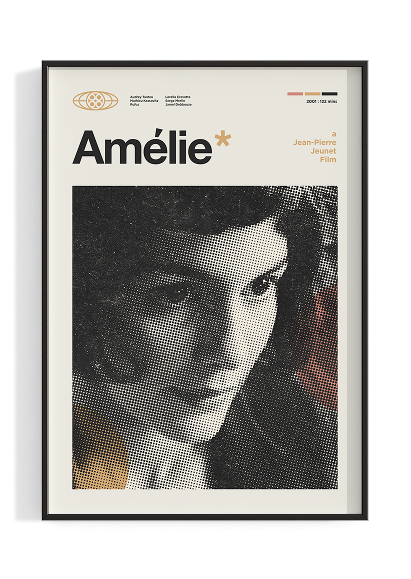 'Amélie' Mid Century Movie Poster