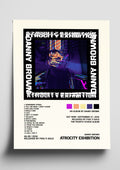Danny Brown 'Atrocity Exhibition' Album Art Tracklist Poster