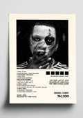 Denzel Curry 'TA13OO' Album Art Tracklist Poster