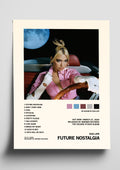 Dua Lipa 'Future Nostalgia' Album Art Tracklist Poster