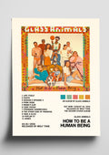 Glass Animals 'How To Be A Human Being' Album Art Tracklist Poster