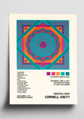 Grateful Dead 'Cornell 5/8/77' Album Art Tracklist Poster