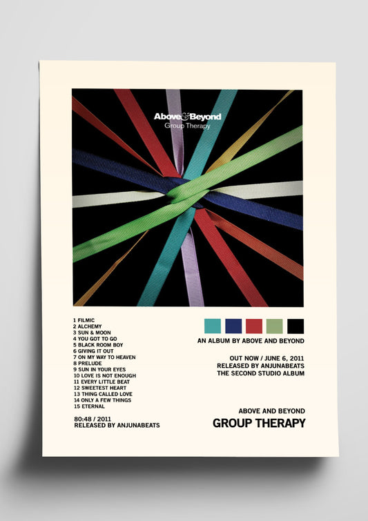 Above and Beyond 'Group Therapy' Tracklist Poster