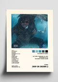 GUNNA 'DRIP OR DROWN 2' Album Art Tracklist Poster