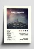 Imagine Dragons 'Night Visions' Album Art Tracklist Poster