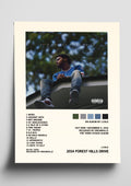 J.Cole '2014 Forest Hills Drive' Album Art Tracklist Poster