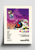 Kanye West 'Graduation' Album Art Tracklist Poster