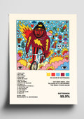 KAYTRANADA '99.9%' Album Art Tracklist Poster
