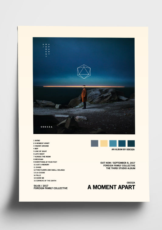 Odesza 'A Moment Apart' Album Art Tracklist Poster