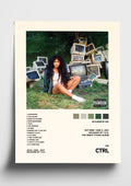 SZA 'ctrl' Album Art Tracklist Poster