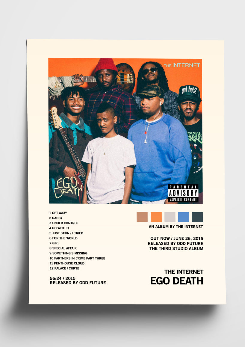 The Internet 'Ego Death' Album Art Tracklist Poster