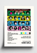 The Rolling Stones 'Some Girls' Album Art Tracklist Poster