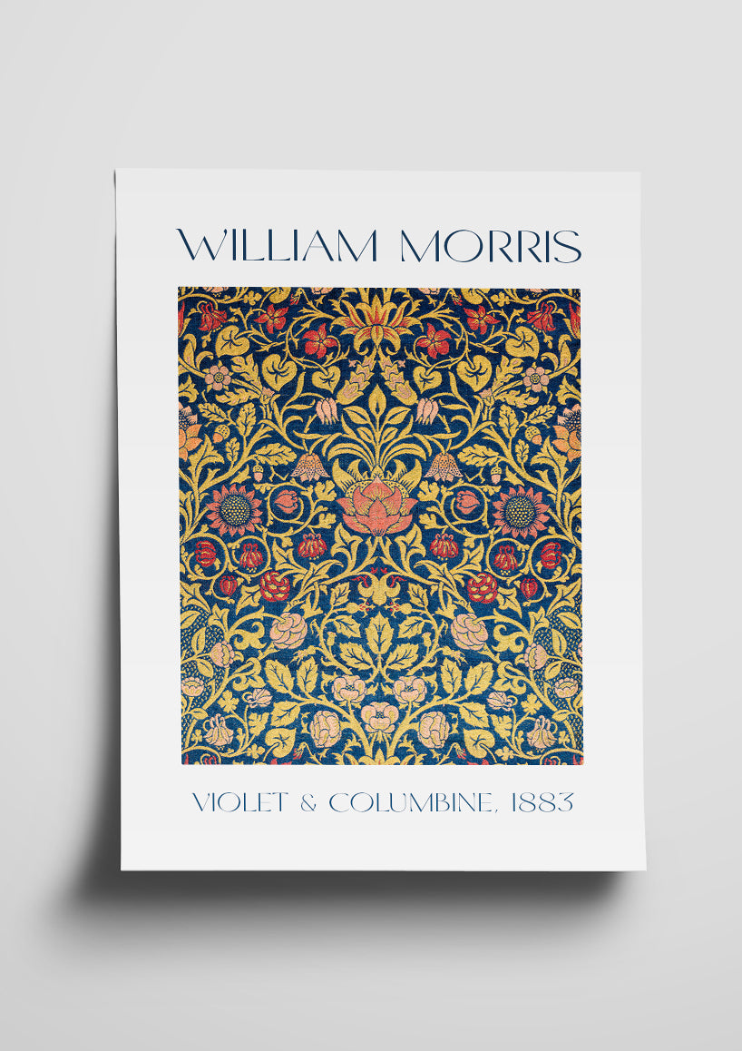 William Morris 'Violet & Columbine' 1883